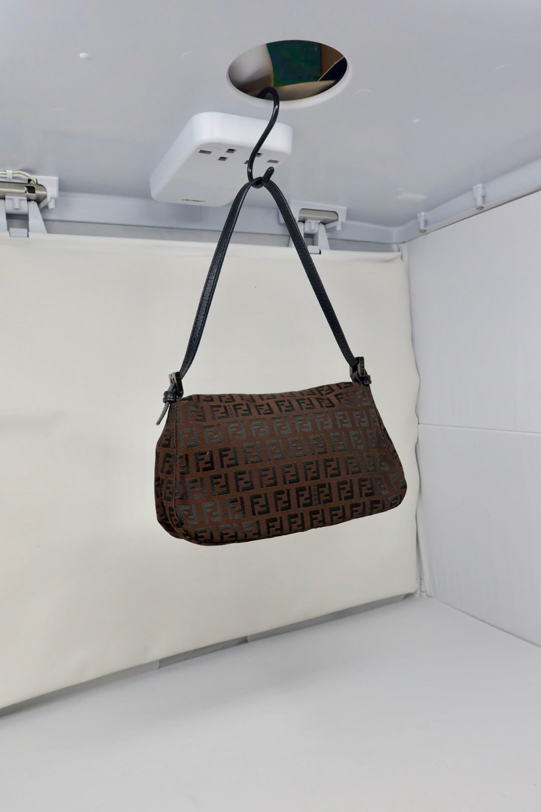 Fendi Zucchino Canvas Mini Mamma Baguette