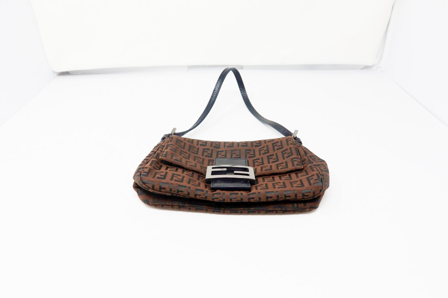 Fendi Zucchino Canvas Mini Mamma Baguette