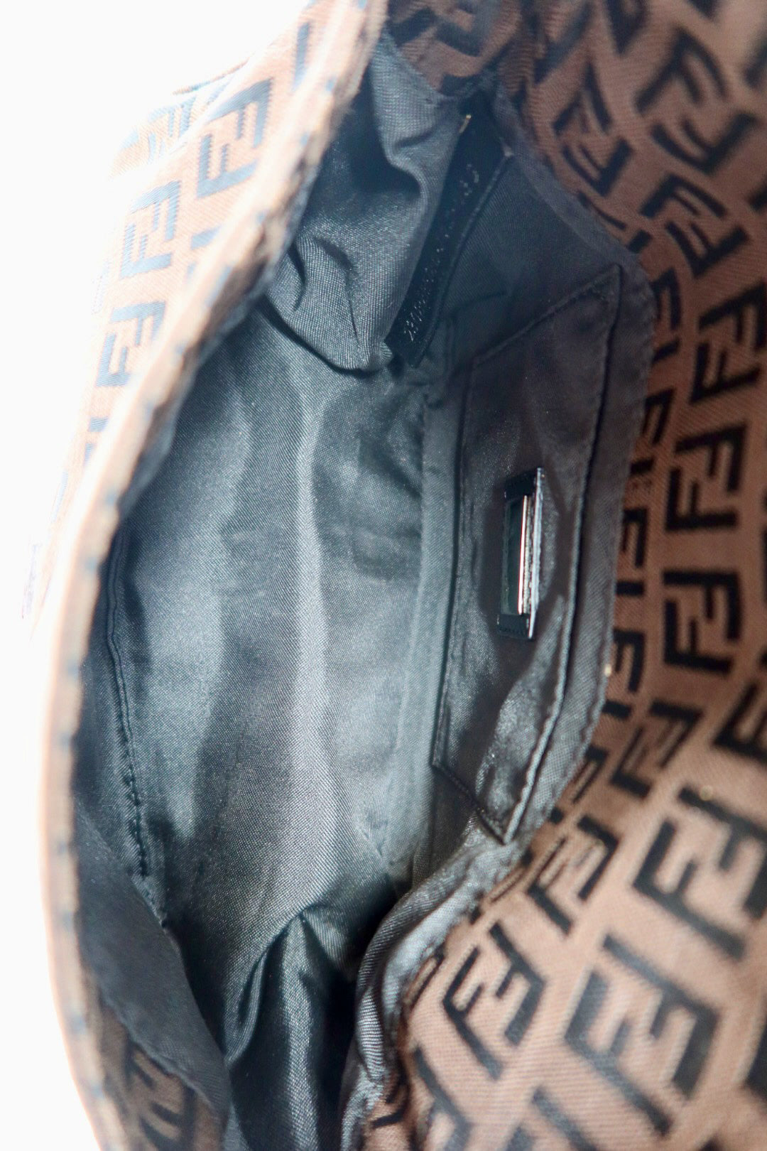 Fendi Zucchino Canvas Mini Mamma Baguette