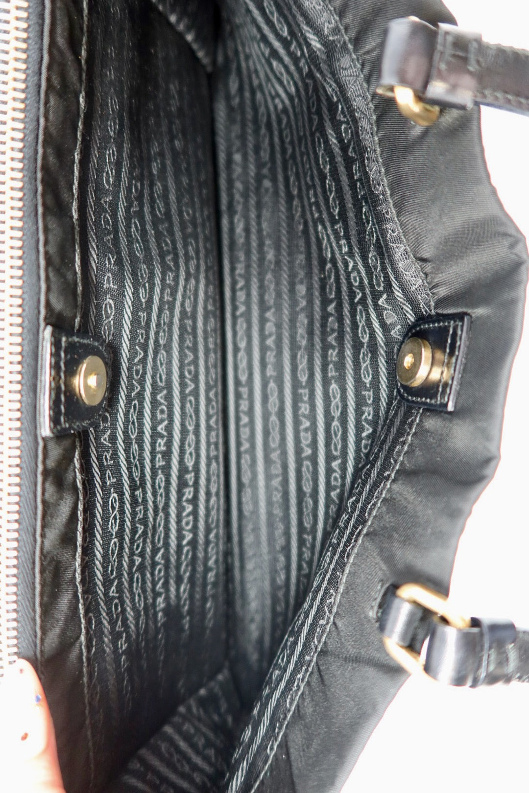 Prada Tote Bag Nylon Black