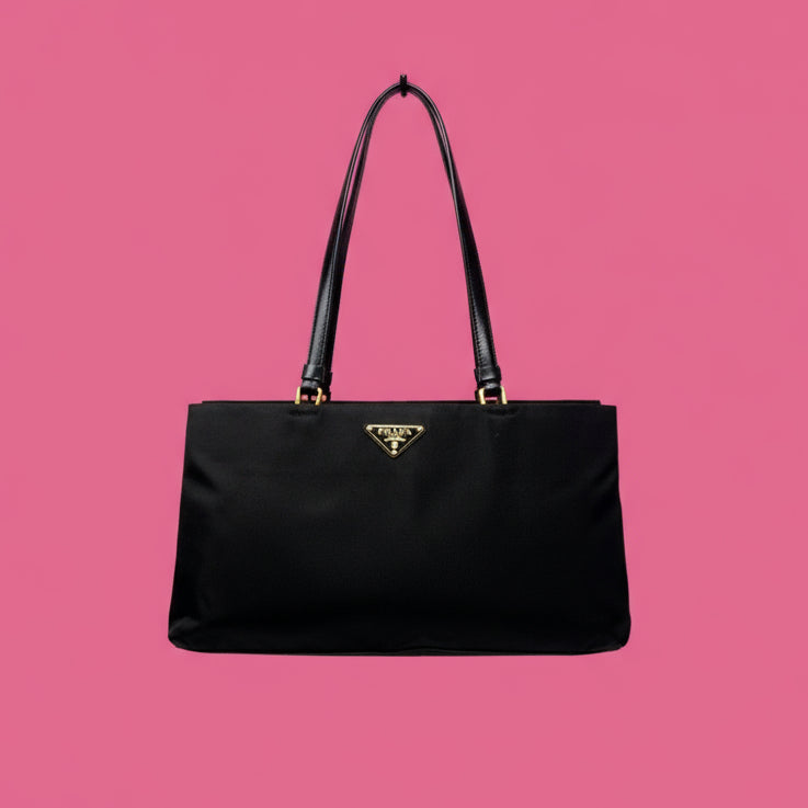 Prada Tote Bag Nylon Black
