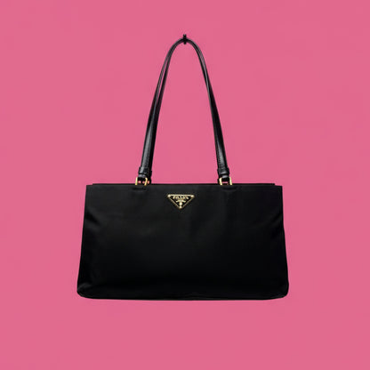 Prada Tote Bag Nylon Black