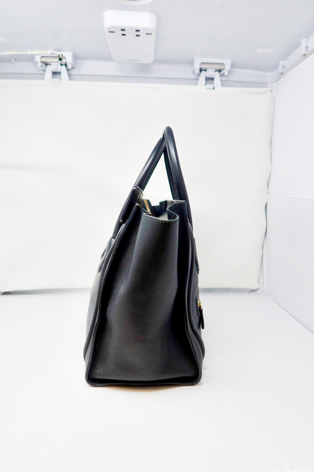 Celine Luggage Black Leather Tote Bag