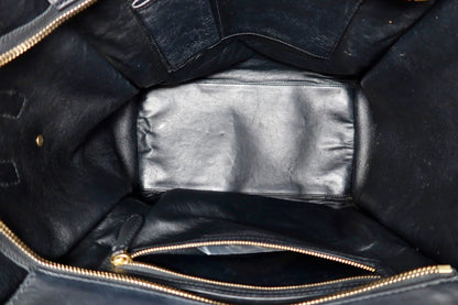 Celine Luggage Black Leather Tote Bag