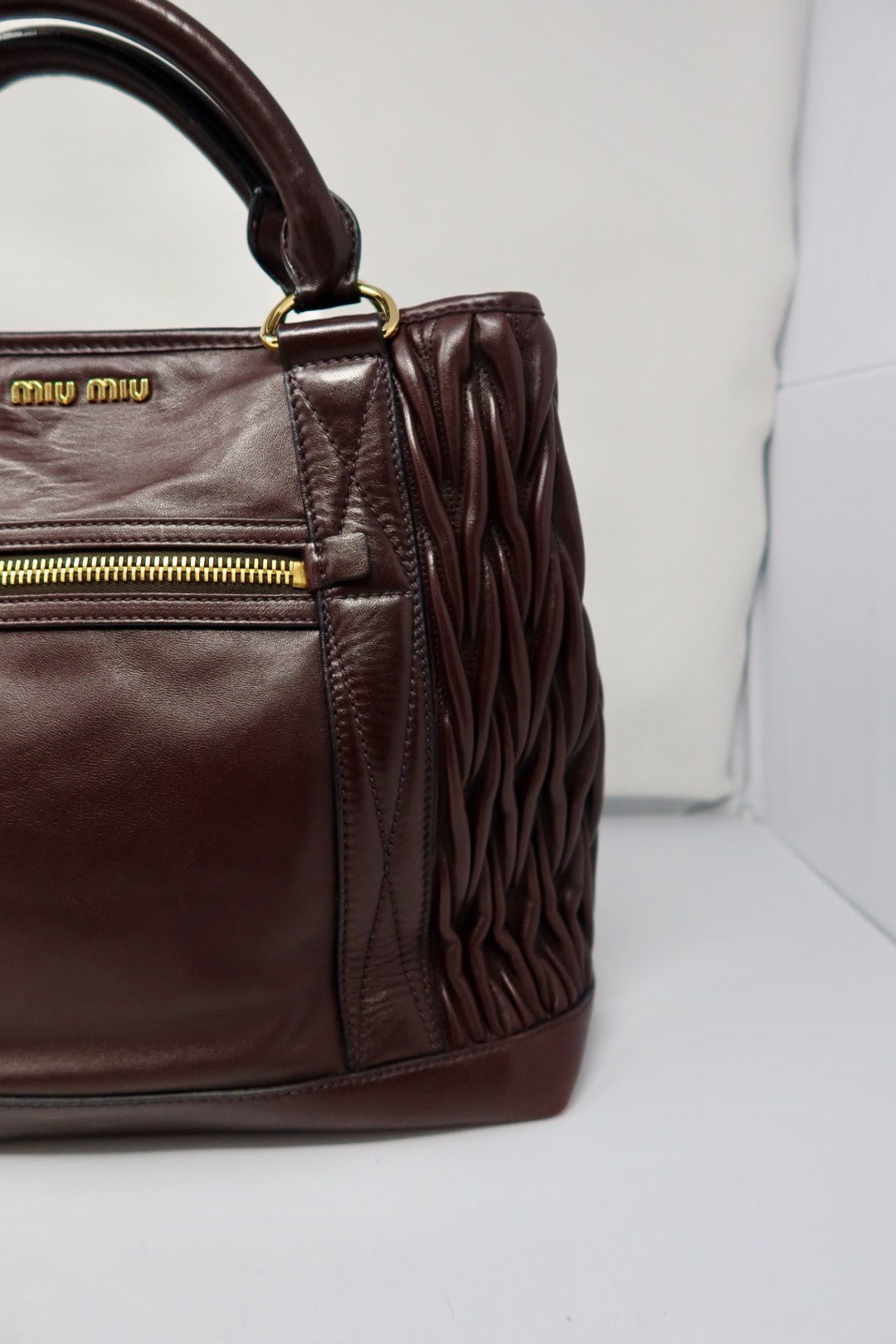 Miu Miu Matelasse 2way Bordeaux