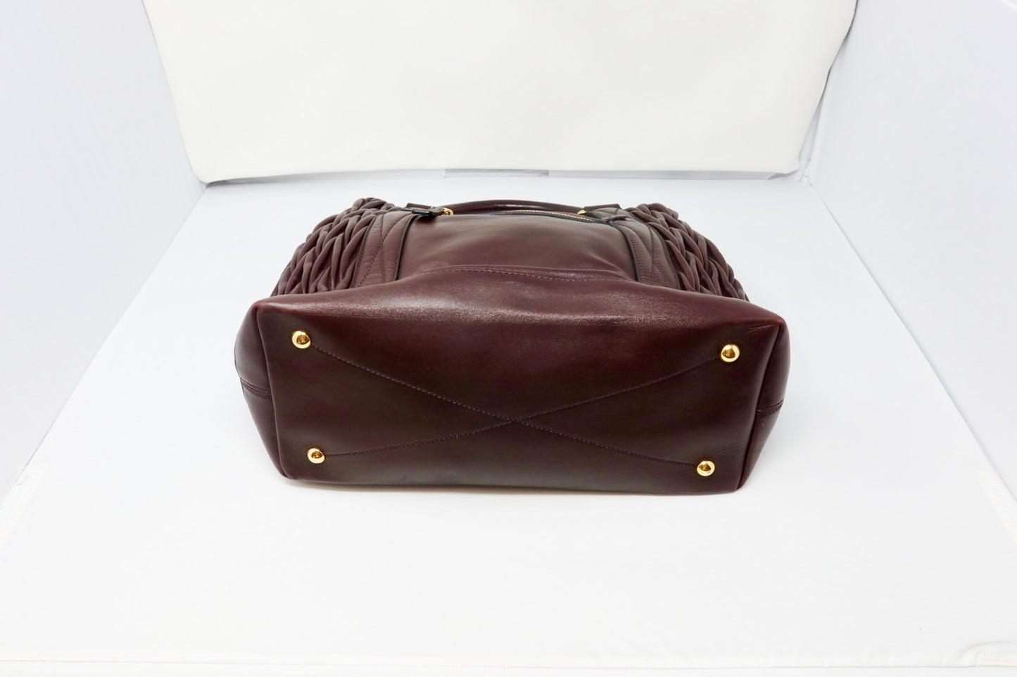 Miu Miu Matelasse 2way Bordeaux