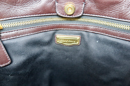 Miu Miu Matelasse 2way Bordeaux