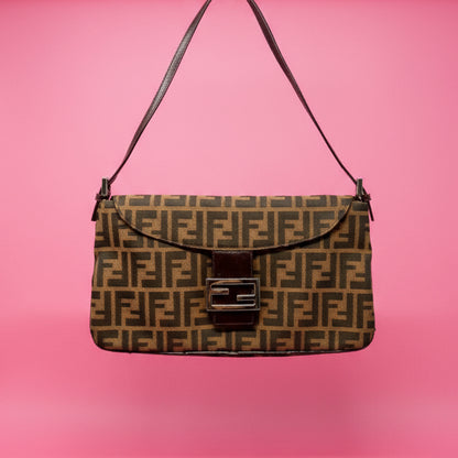 Fendi Zucca Canvas Baguette