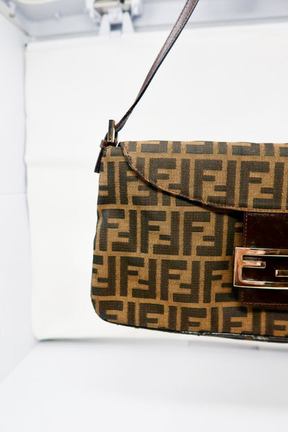 Fendi Zucca Canvas Baguette