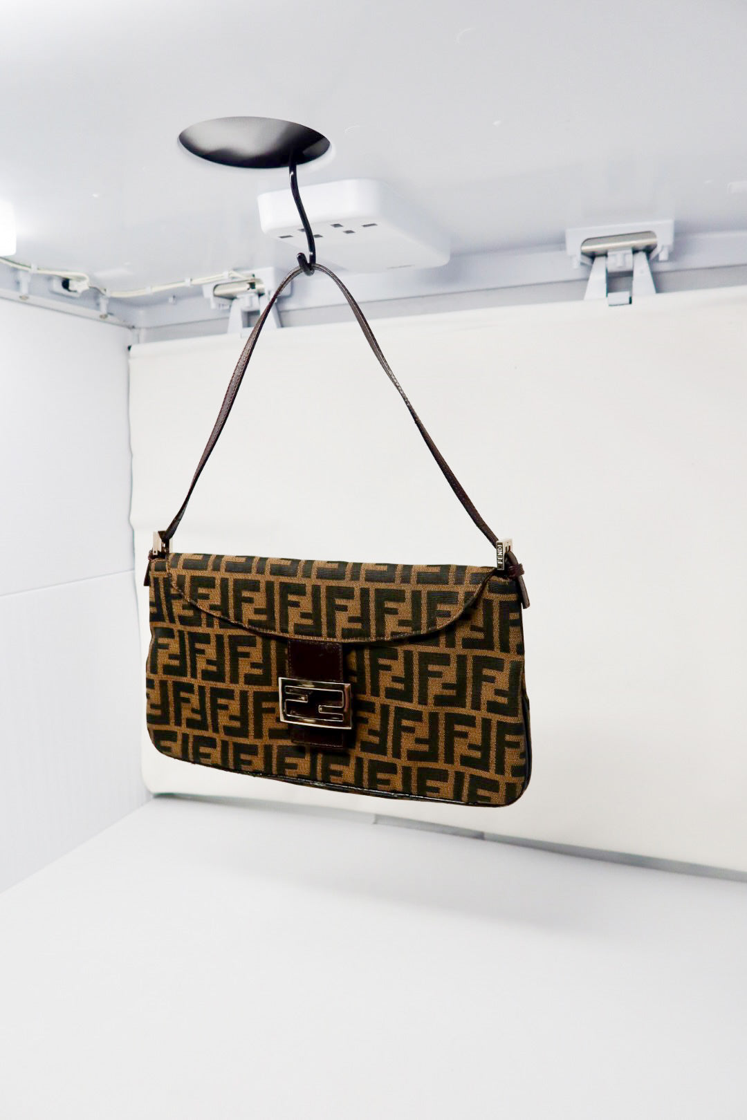 Fendi Zucca Canvas Baguette