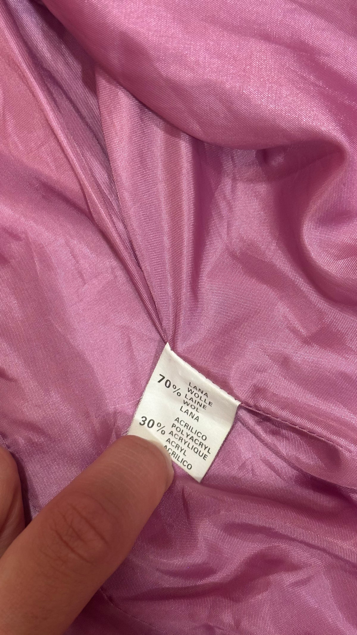 Vintage Hot Pink Leather Jacket with Fur Cuffs