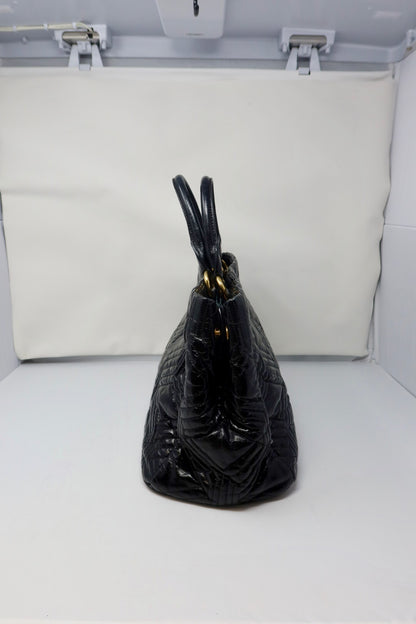 Miu Miu Matelasse Hand Bag Leather 2way Black