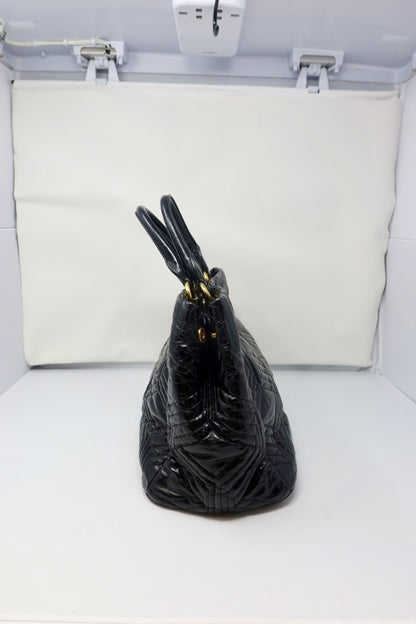 Miu Miu Matelasse Hand Bag Leather 2way Black