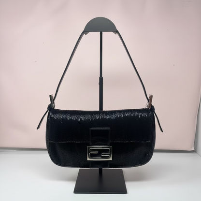 Fendi Baguette Black Beaded