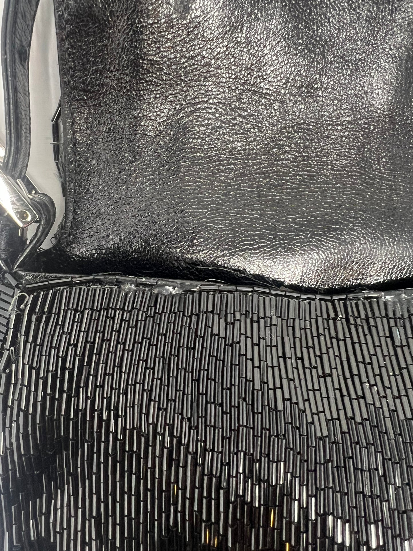 Fendi Baguette Black Beaded