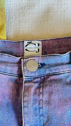 Cavalli Jeans Watercolor Tie-Dye Bootcut Jeans Y2K - Small