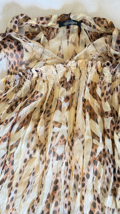 SS 2004 Roberto Cavalli Cheetah Silk Dress
