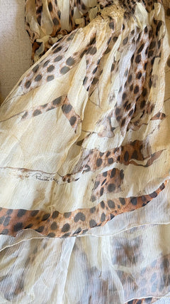SS 2004 Roberto Cavalli Cheetah Silk Dress