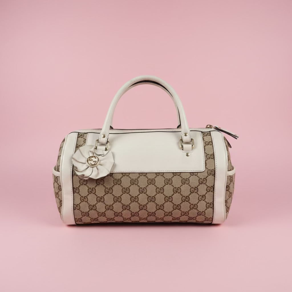 Gucci Monogram Barrel Bag