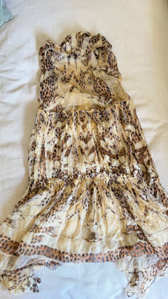 SS 2004 Roberto Cavalli Cheetah Silk Dress