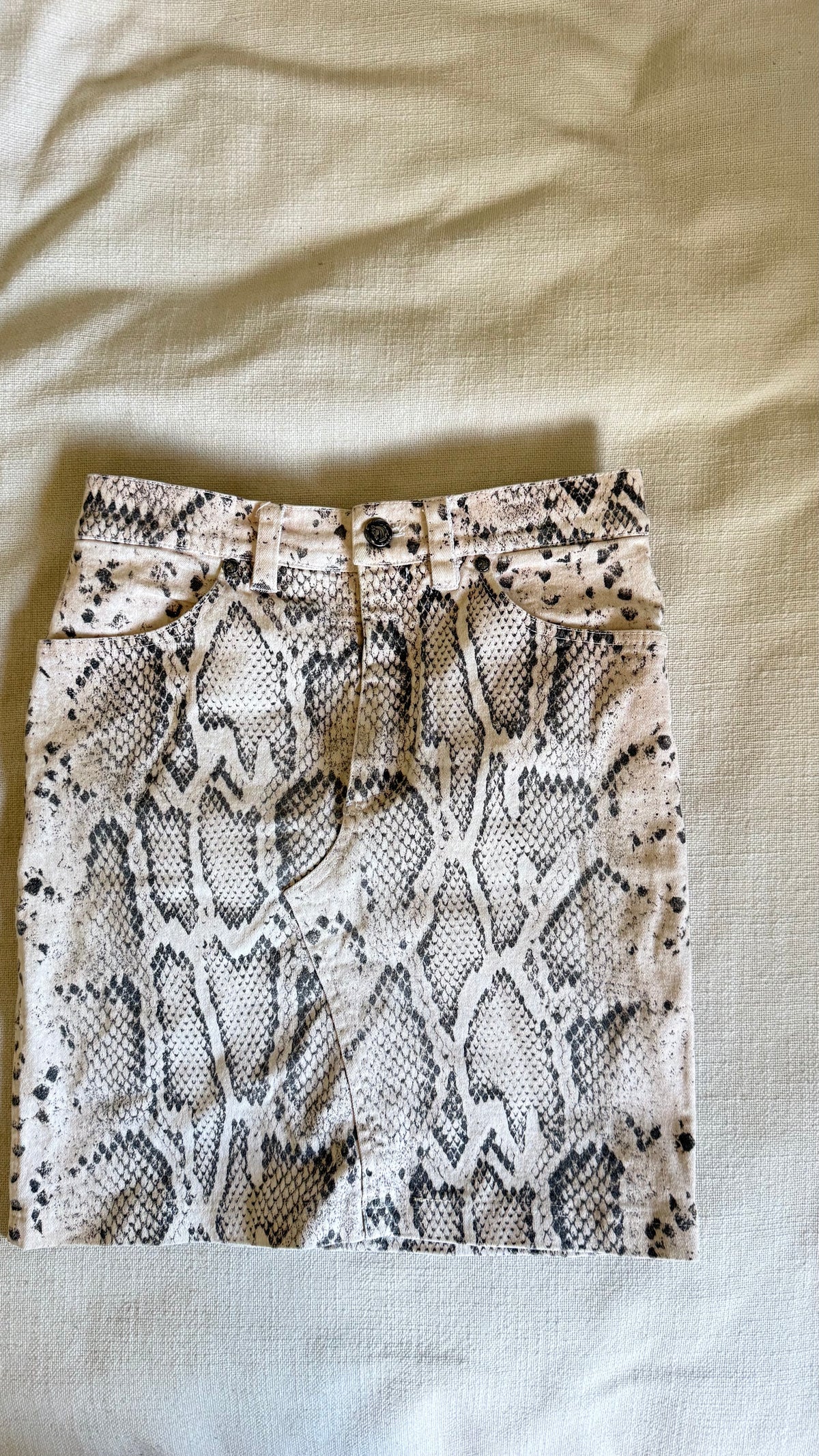 SS 1998 Roberto Cavalli Python Print Stretch Cotton Suit Set