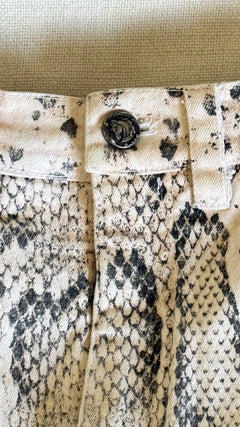 SS 1998 Roberto Cavalli Python Print Stretch Cotton Suit Set