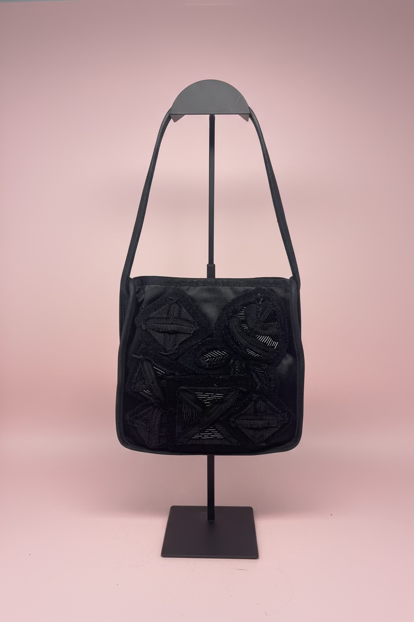 Prada Beaded Applique Small Tote