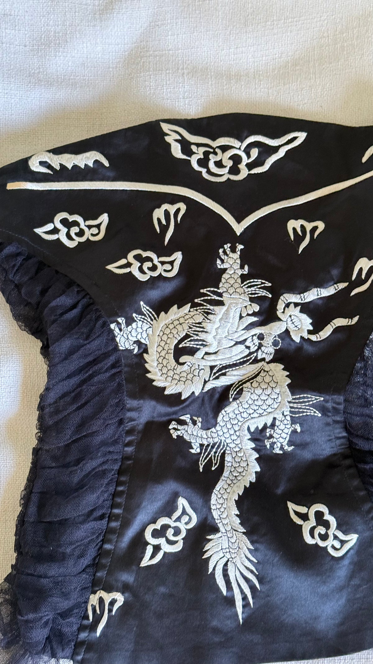 Blumarine by Anna Molinari Spring/Summer 2003 Runway Dragon Embroidered Bustier & Trouser Set