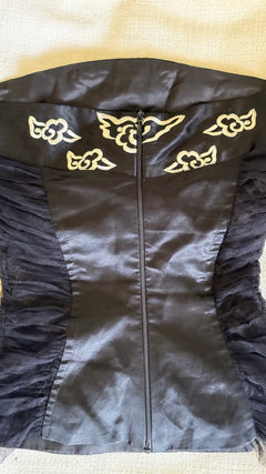 Blumarine by Anna Molinari Spring/Summer 2003 Runway Dragon Embroidered Bustier & Trouser Set