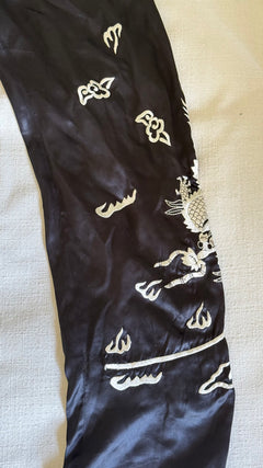 Blumarine by Anna Molinari Spring/Summer 2003 Runway Dragon Embroidered Bustier & Trouser Set