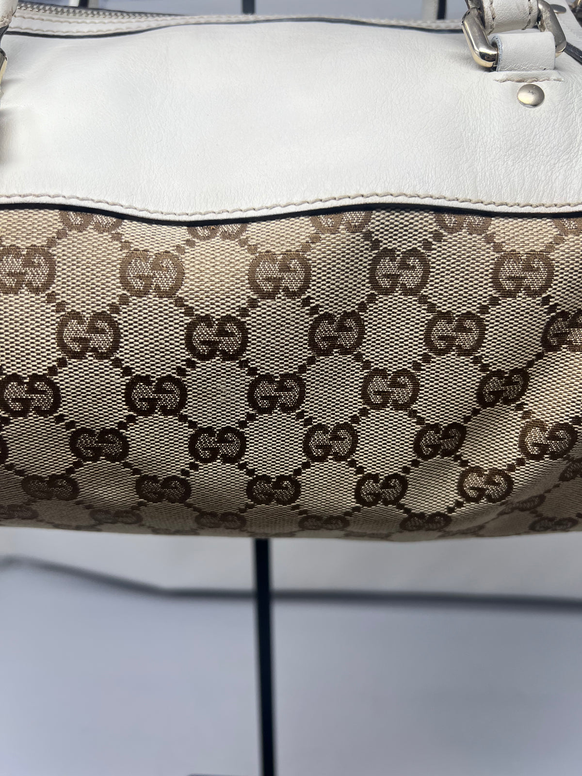 Gucci Monogram Barrel Bag