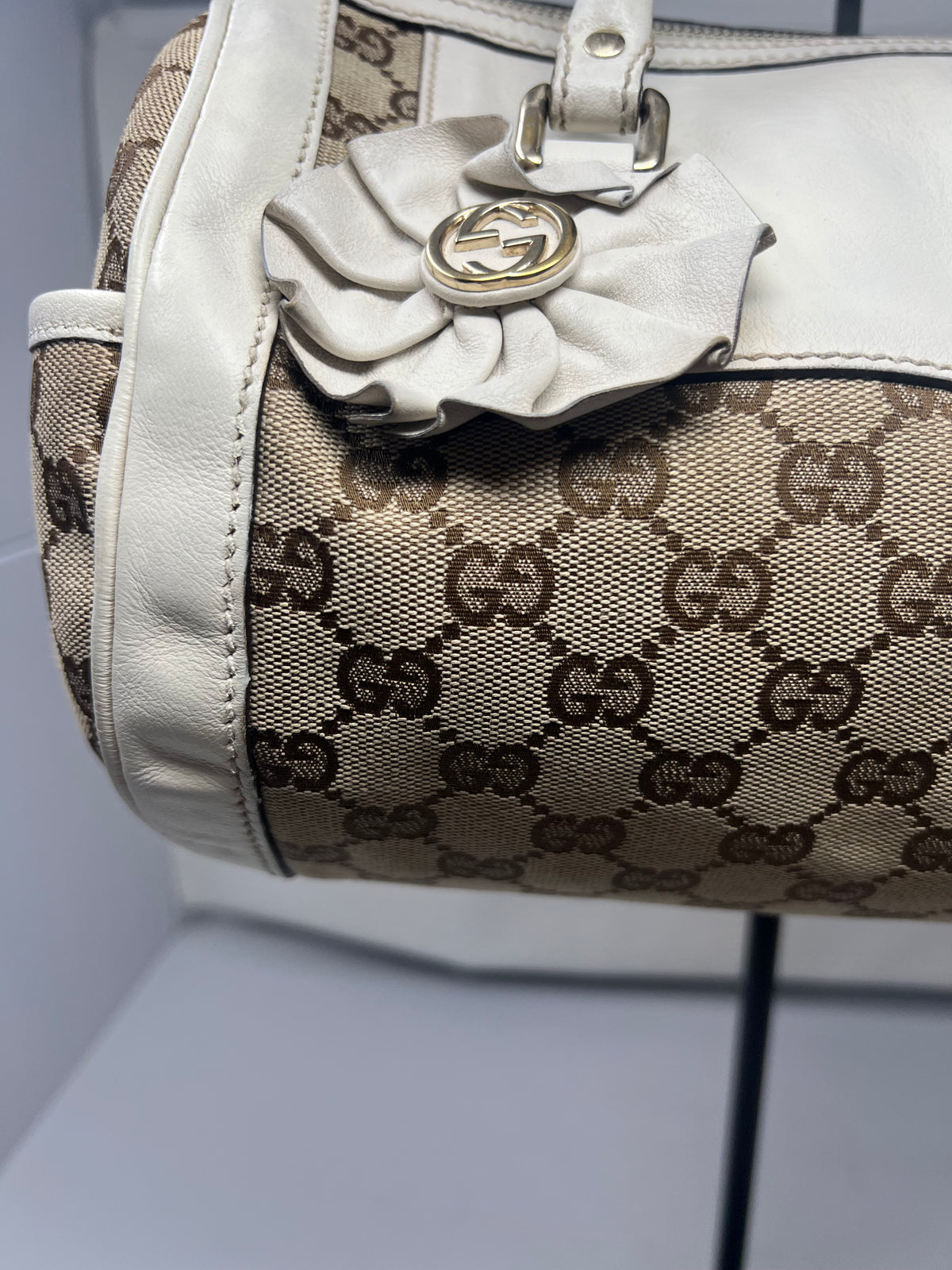 Gucci Monogram Barrel Bag