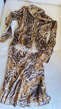 Roberto Cavalli Cheetah Silk Set