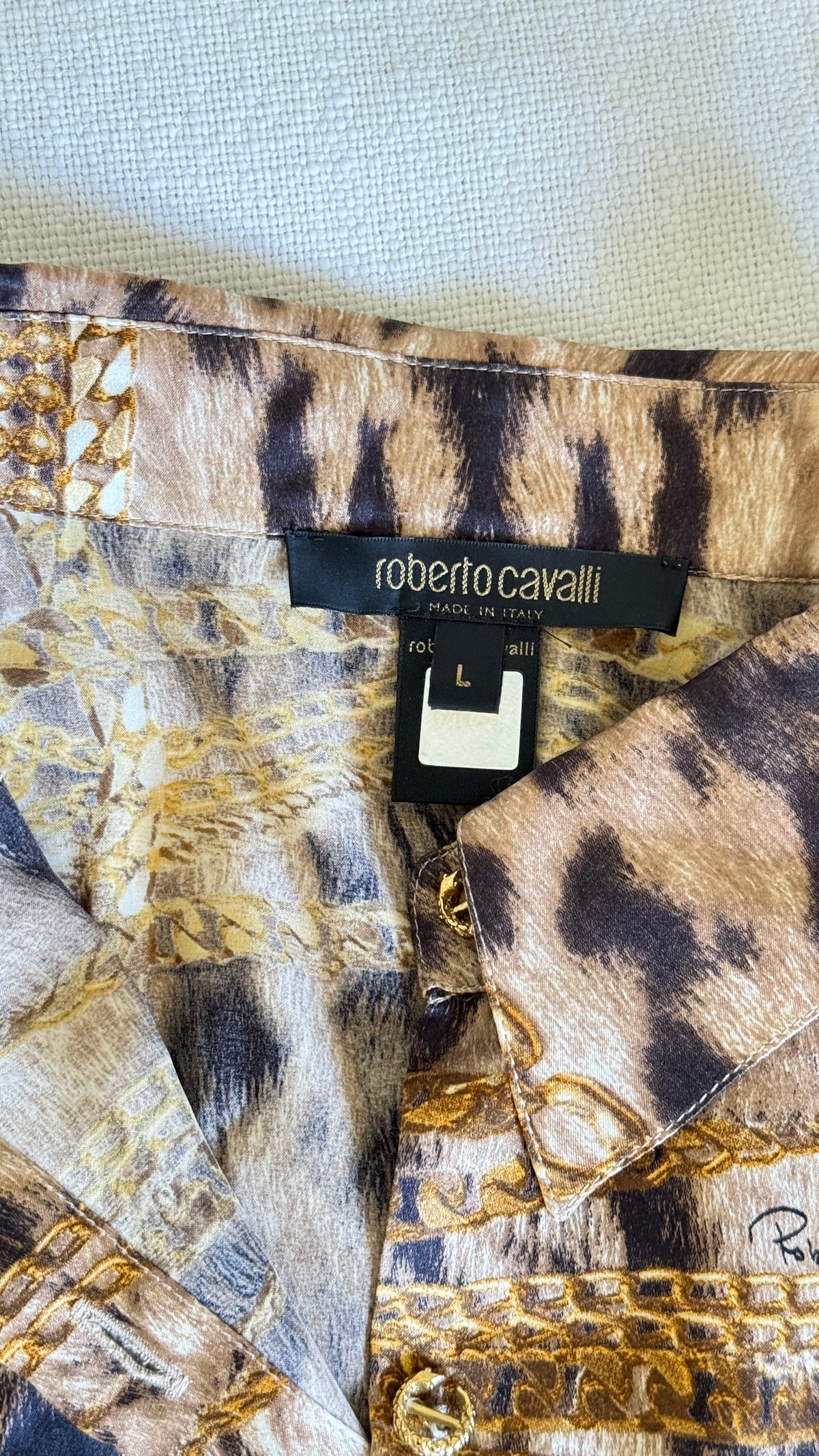Roberto Cavalli Cheetah Silk Set