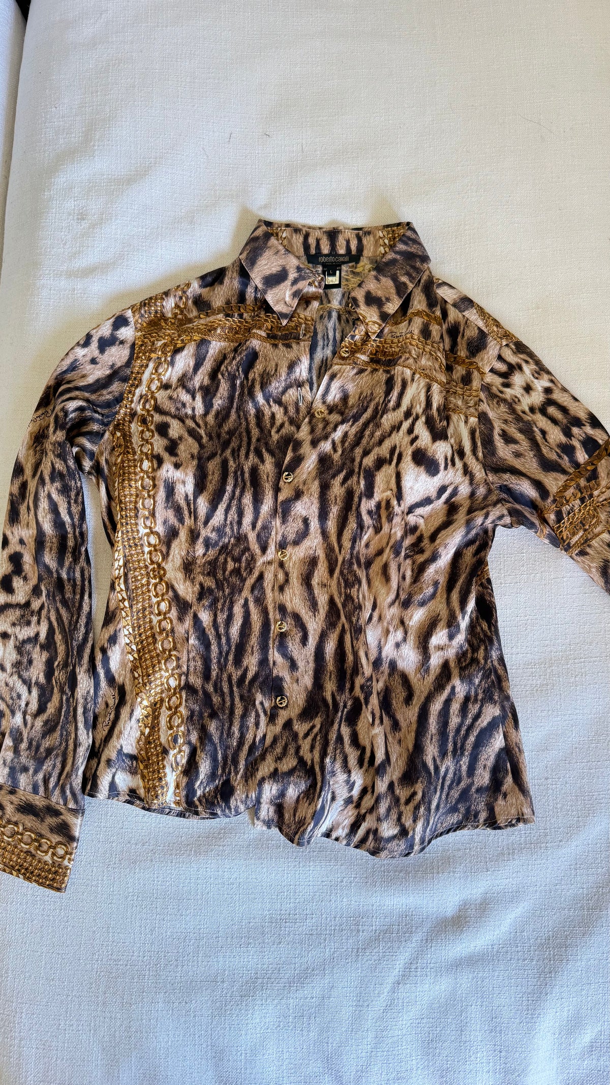 Roberto Cavalli Cheetah Silk Set