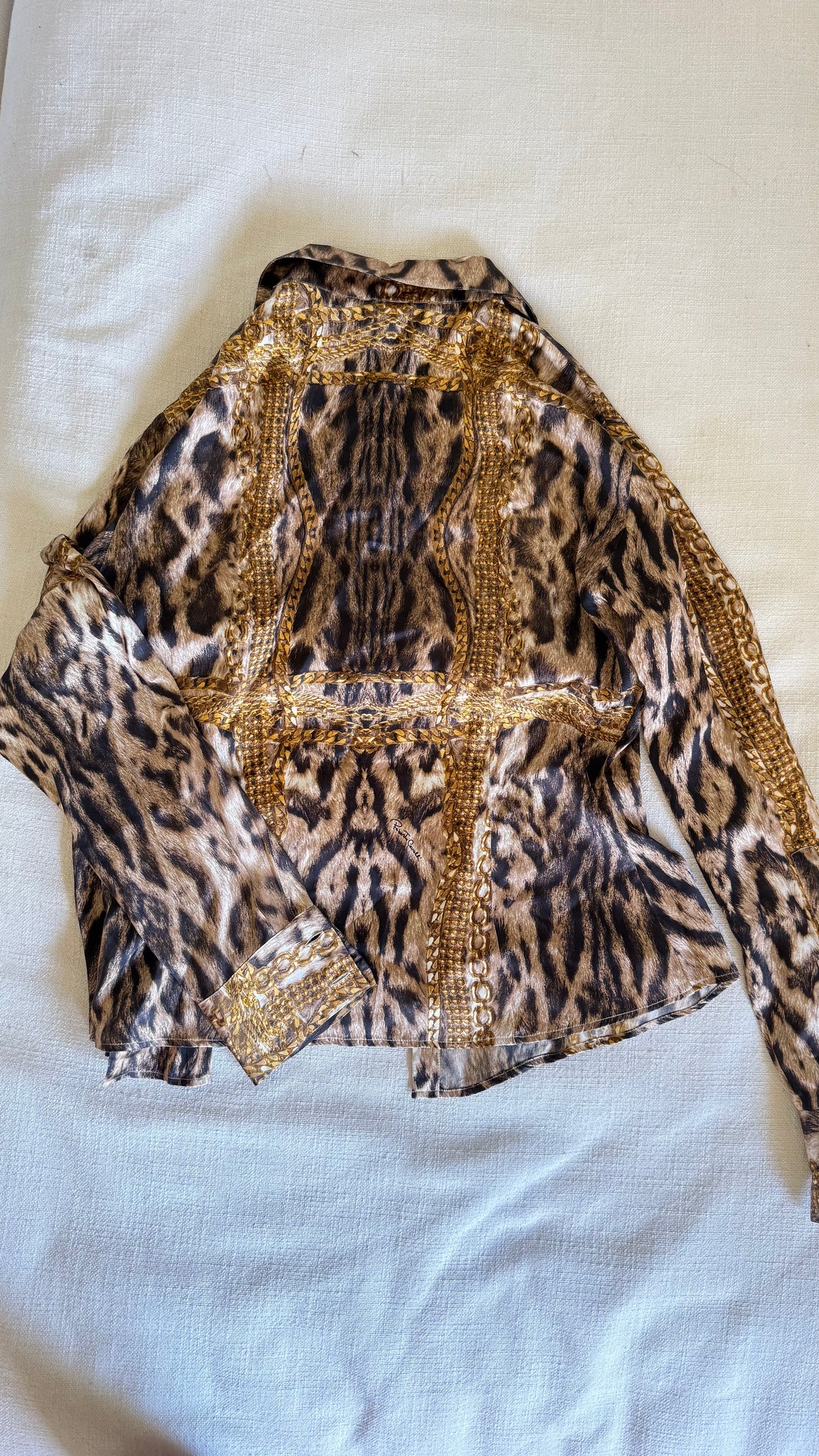 Roberto Cavalli Cheetah Silk Set