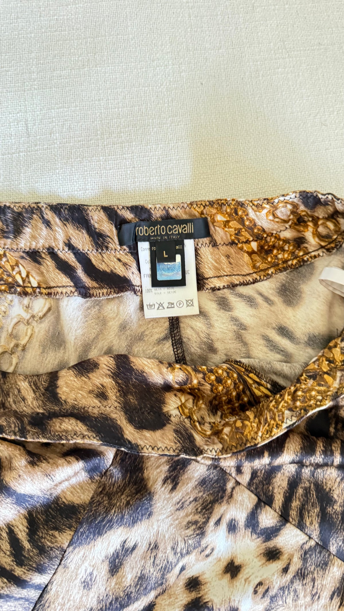 Roberto Cavalli Cheetah Silk Set