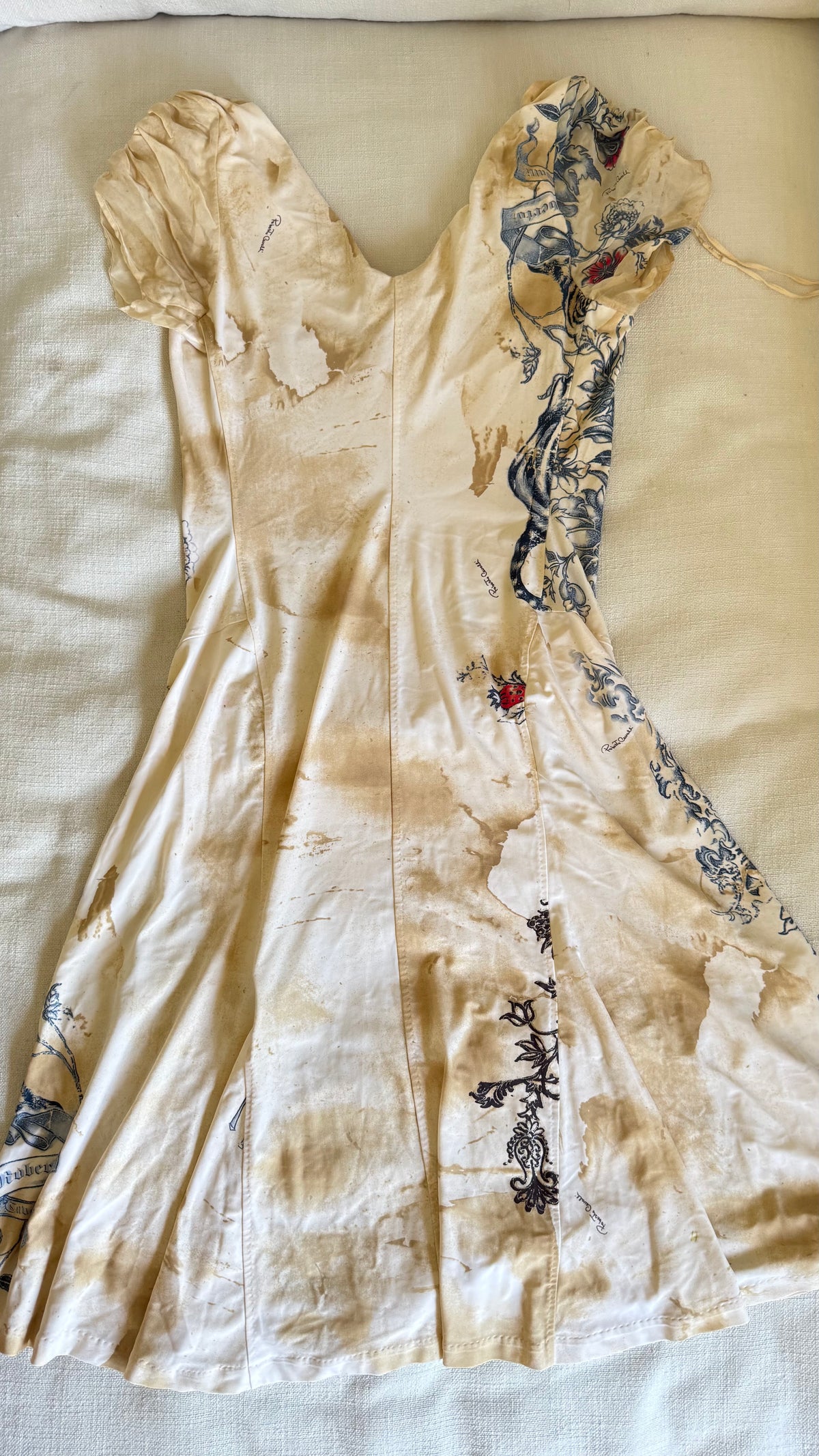 SS 2003 Roberto Cavalli Tattoo Dress