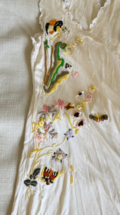 Class Roberto Cavalli Hand-Embroidered Botanical Maxi Dress