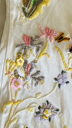 Class Roberto Cavalli Hand-Embroidered Botanical Maxi Dress