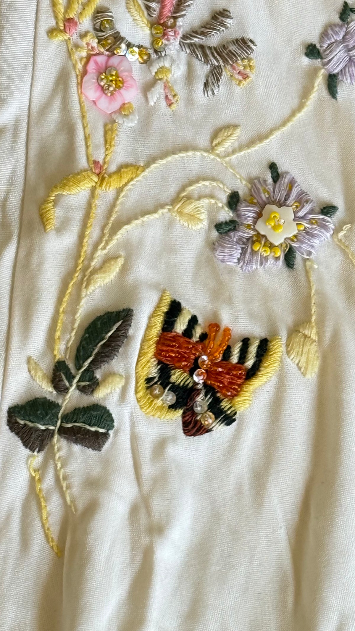 Class Roberto Cavalli Hand-Embroidered Botanical Maxi Dress