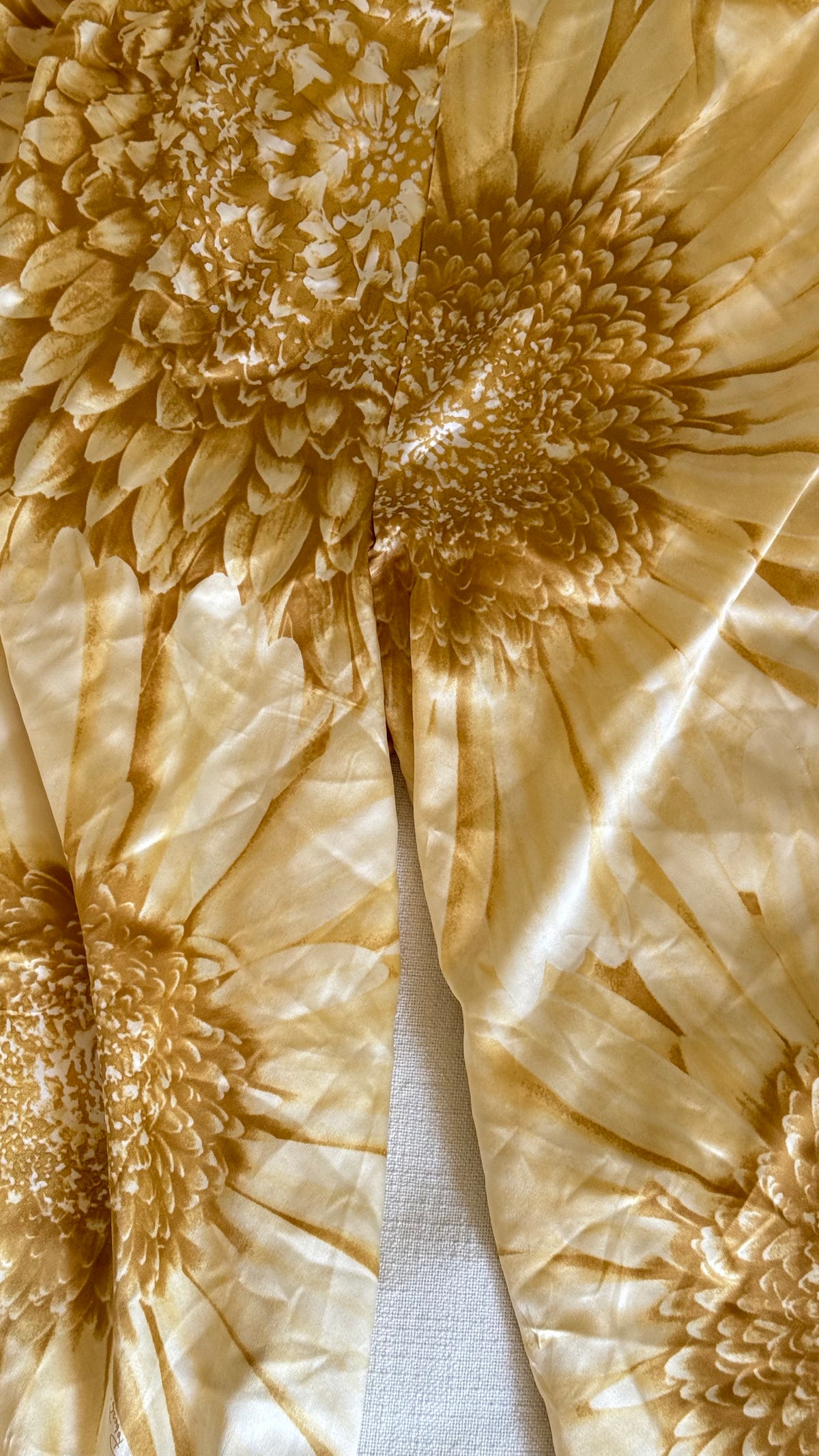 Roberto Cavalli Gold Printed Silk Pajama Set (MULTIPLE WAYS TO WEAR)