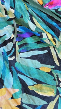 Blumarine Colorful Flower 100% Silk Dress