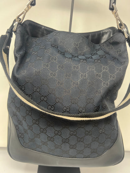 Gucci Black Bamboo Hobo with strap