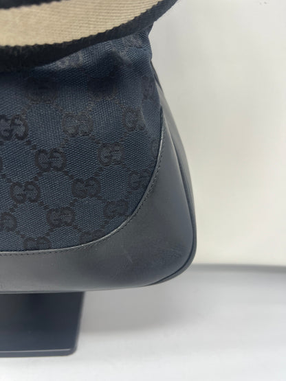 Gucci Black Bamboo Hobo with strap