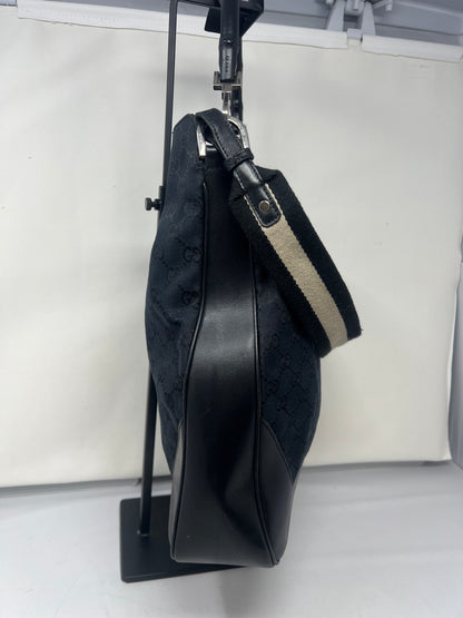 Gucci Black Bamboo Hobo with strap