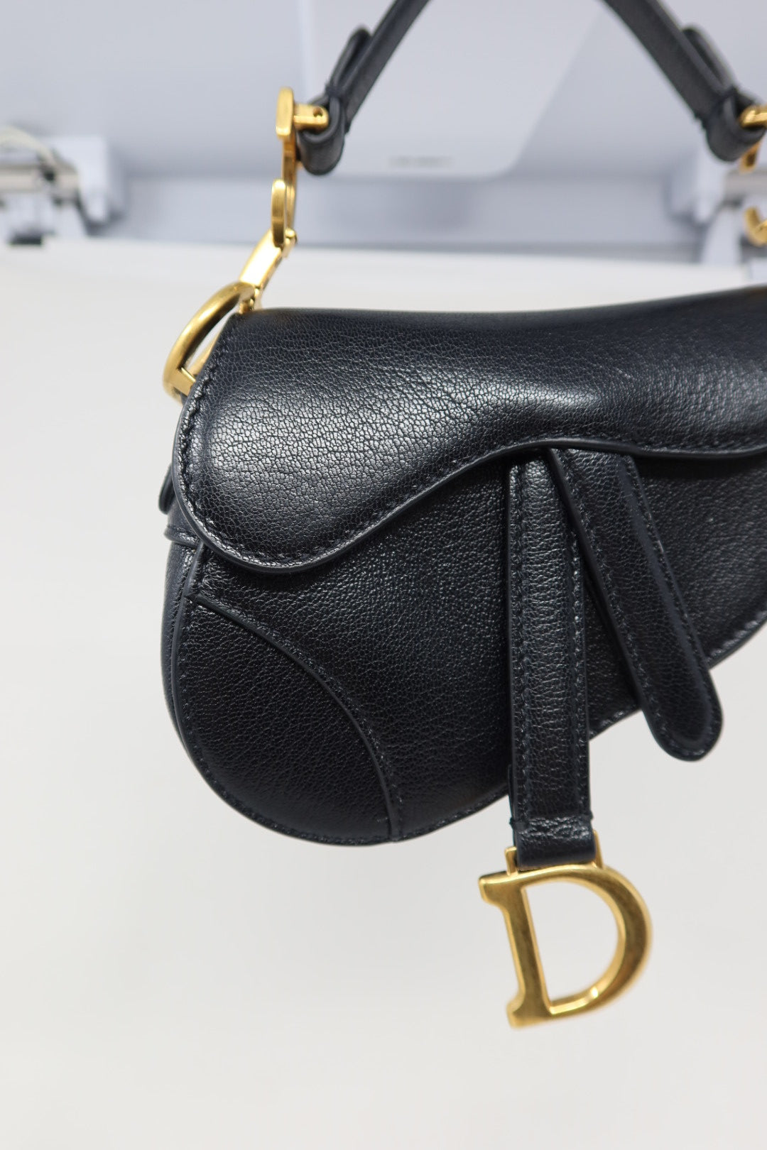 Christian Dior Mini Saddle Black
