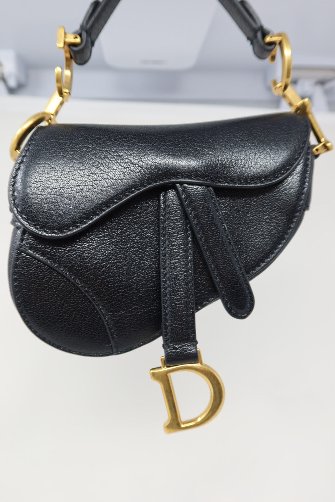 Christian Dior Mini Saddle Black