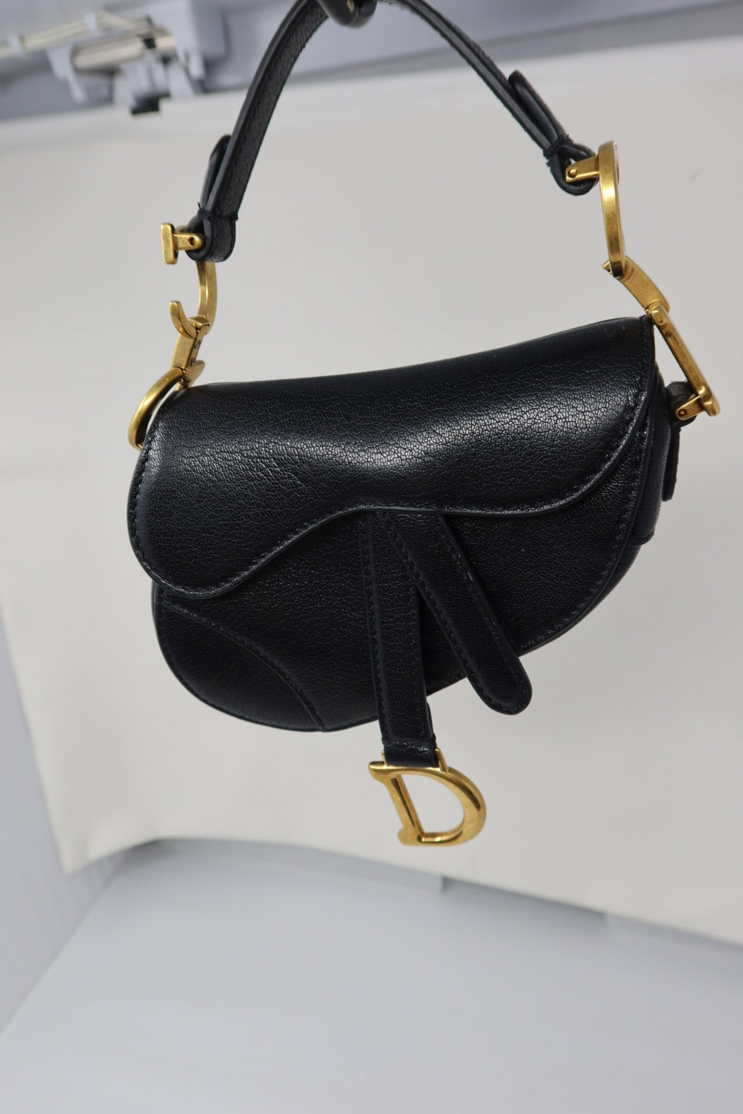 Christian Dior Mini Saddle Black