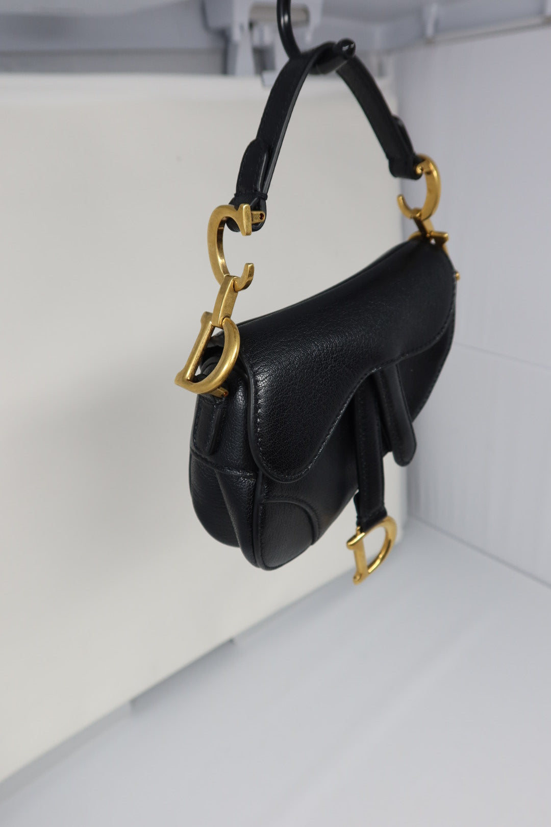 Christian Dior Mini Saddle Black
